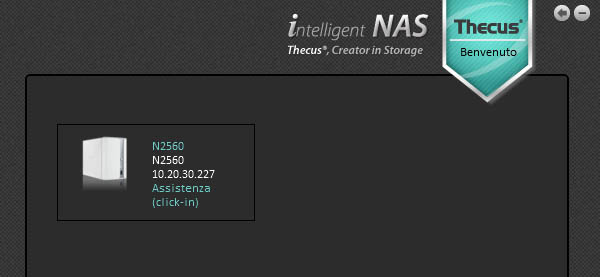 Thecus N2560, il NAS Soho facile da installare