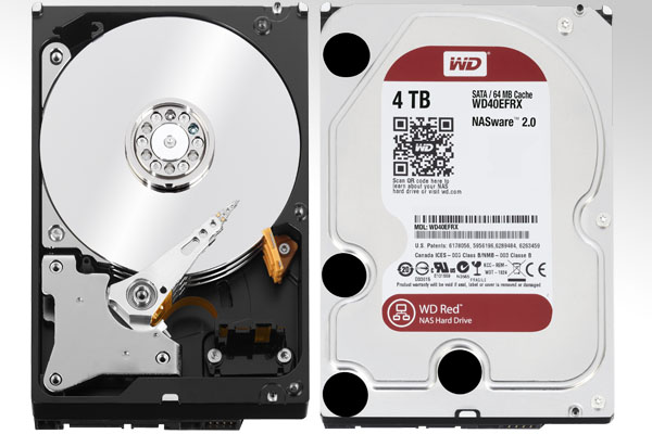 WD Red WD40EFRX, 4 TByte di capacità per NAS fino a cinque bay