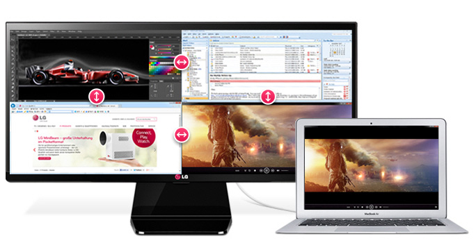 LG, monitor in formato 21:9 per la grafica e l’editing video