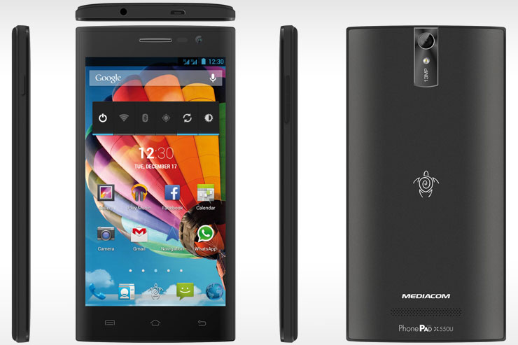 Mediacom PhonePad Duo X550U, il phablet dual SIM da 5,5” 