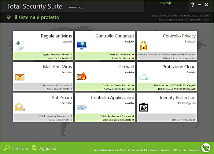 Mail antivirus disattivato