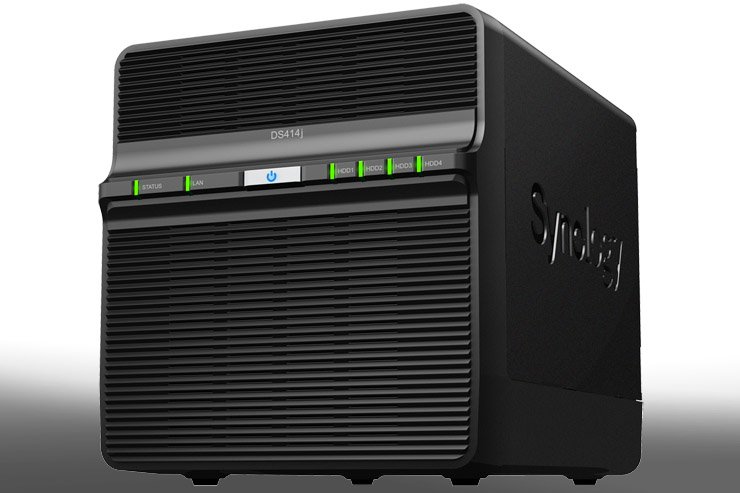Synology DiskStation DS414j, NAS 4 bay per piccoli uffici