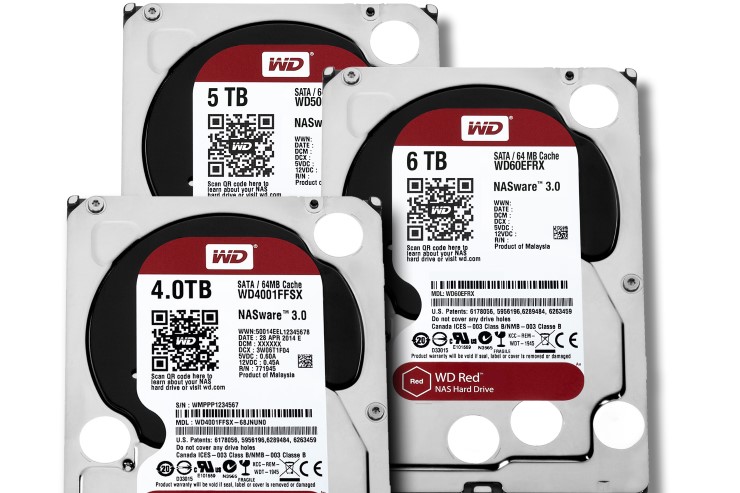 WD Red e Red Pro, fino a 6 TByte per lo storage di rete