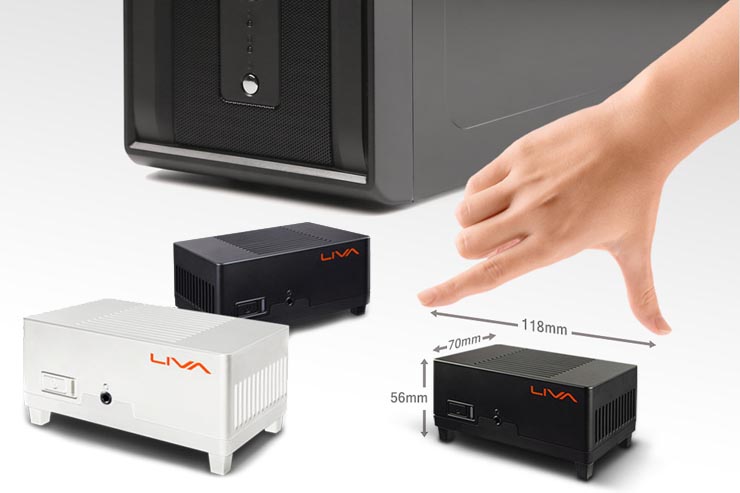 ECS Liva, miniPC con CPU Intel Bay Trail-M