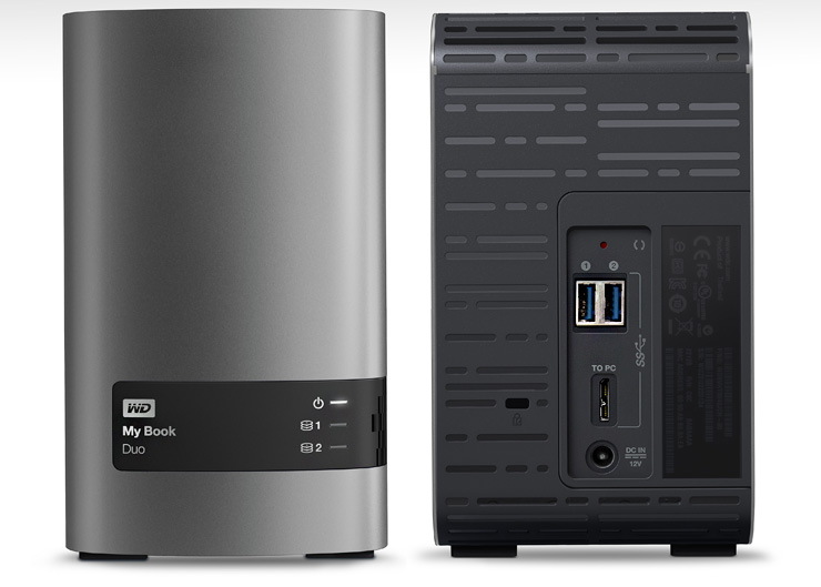 WD My Book Duo, 12 TByte di storage locale