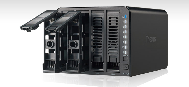 Thecus N4310, lo storage ibrido per ambienti Soho e PMI