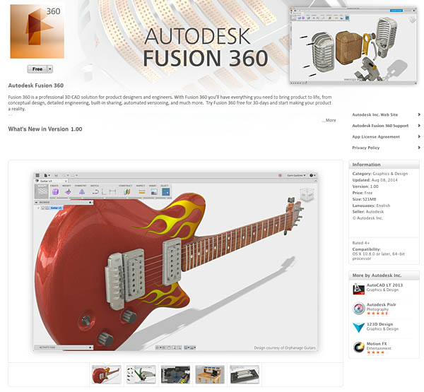 Autodesk Fusion 360, ora disponibile su App Store