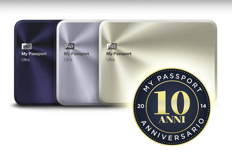 WD festeggia i dieci anni della gamma My Passport