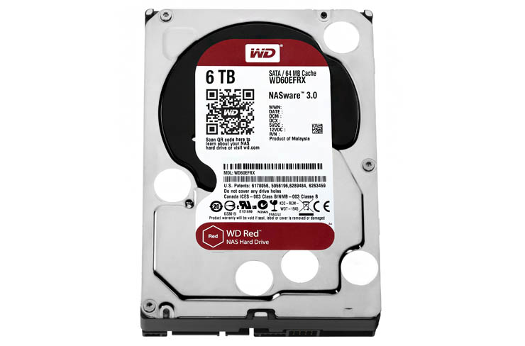 WD WD60EFRX, tanto spazio per lo storage di rete