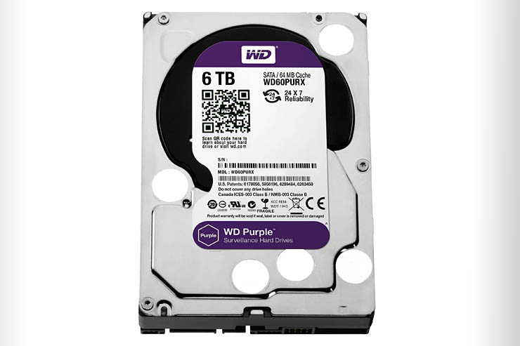 WD Purple, 6 TByte di spazio per la videosorveglianza
