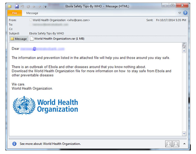 Websense, le campagne malevole sfruttano l’epidemia di Ebola