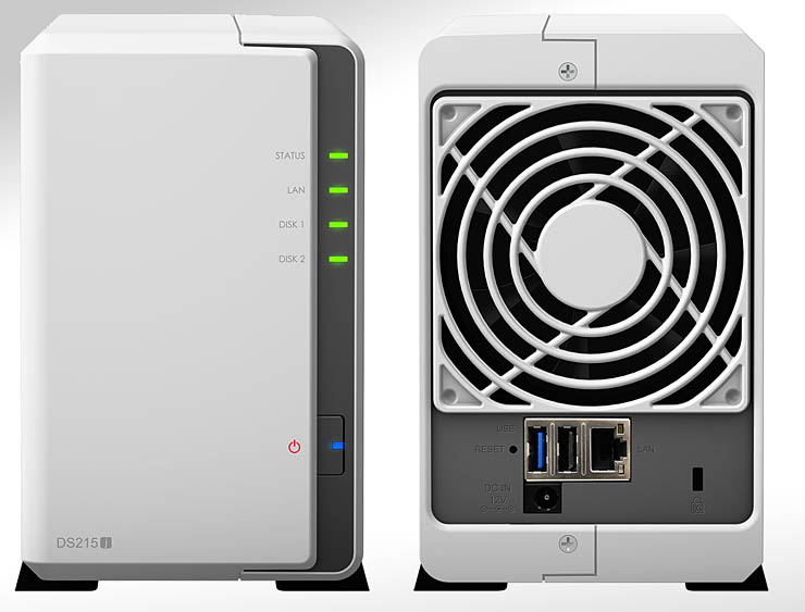 Synology DiskStation DS215j, storage dual bay per ambienti Soho