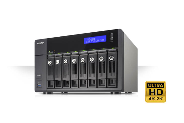 QNAP Turbo vNAS TVS-x71, storage evoluto con transcodifica 4K