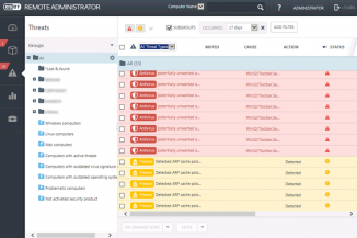 Interfaccia di ESET remote administrator
