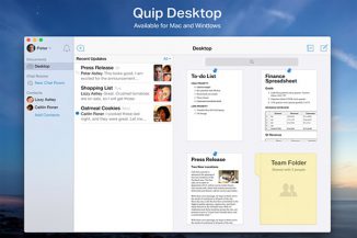 Quip Desktop soddisfa la richiesta di produttività dei sistemi Window e Mac
