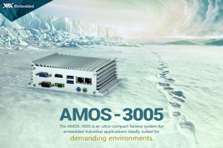 VIA AMOS-3005, PC fanless per uso industriale