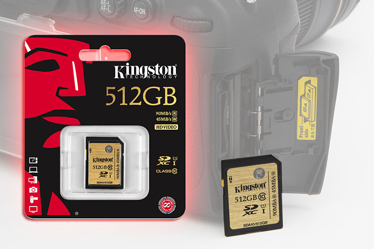 Kingston Digital, memorie SDHC/SDXC fino a 512 GByte