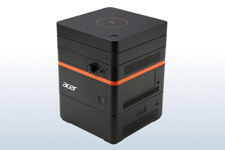 Acer Revo Build con tutti i moduli assemblati