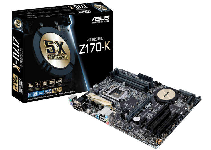 ASUS annuncia le schede madri della serie Z170 Signature 