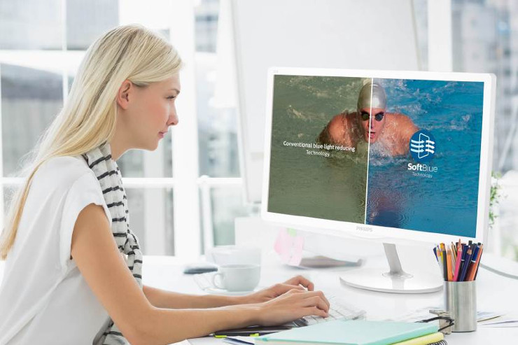 I nuovi monitor Philips SoftBlue salvaguardano la vista dell'utente I nuovi monitor Philips SoftBlue salvaguardano la vista dell'utente