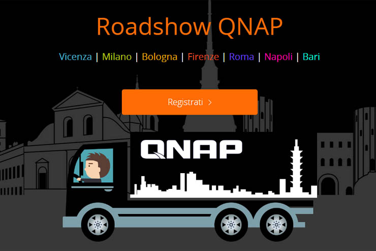 QNAP QTruck, il roadshow itinerante per parlare di network storage