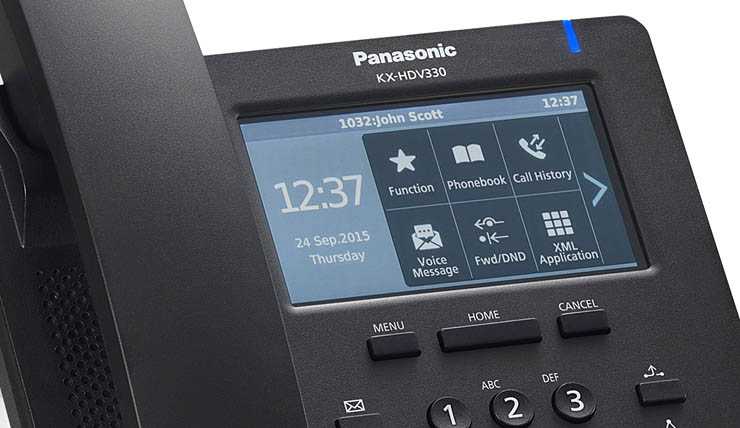 Panasonic KX-HDV330, terminali SIP professionali con touchscreen