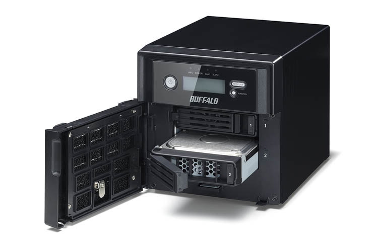 Buffalo TeraStation 5200DSP, drive WD Purple e supporto Axis