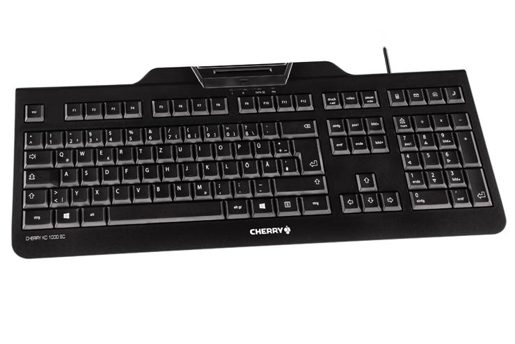 Cherry KC 1000 SC, tastiera professionale con lettore smart card