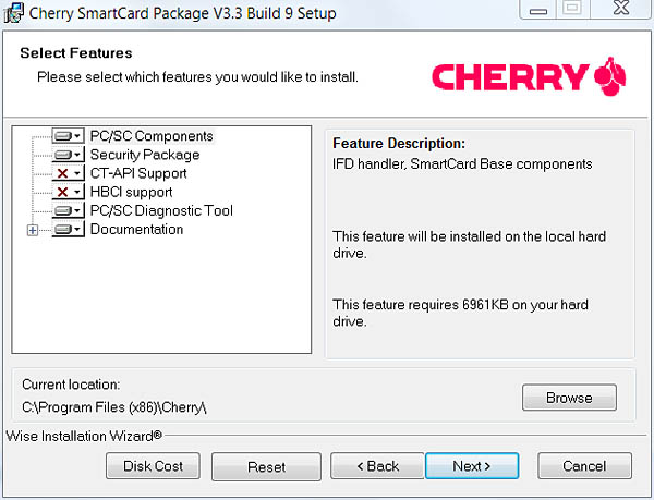 Cherry KC 1000 SC, tastiera professionale con lettore smart card