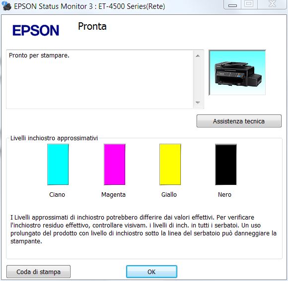 Epson EcoTank ET-4500, il multifunzione inkjet con autonomia “infinita”