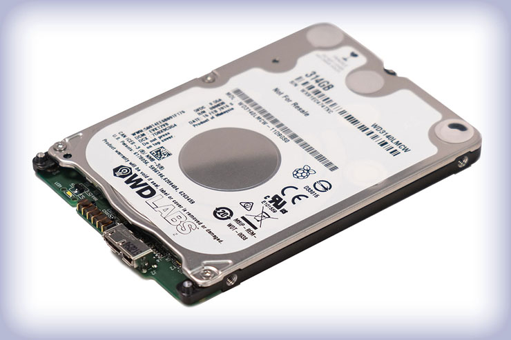 WD PiDrive 314GB, storage a basso consumo per Raspberry Pi