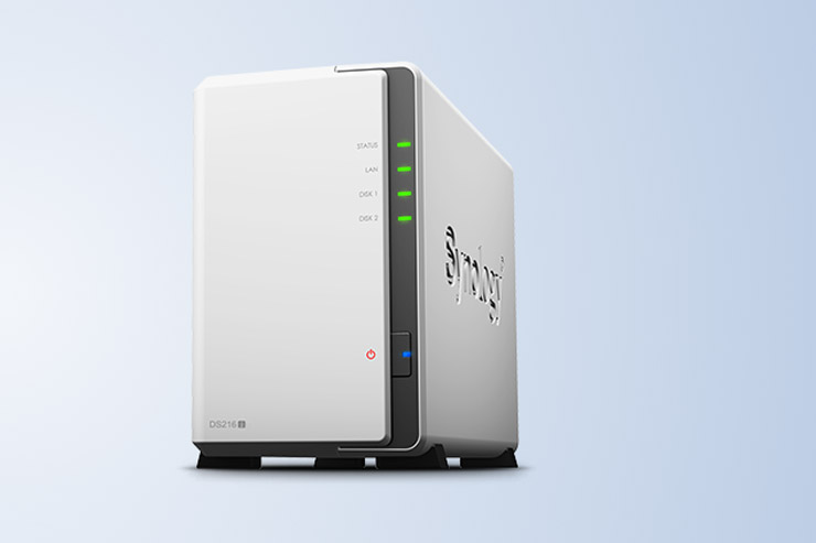 Synology DiskStation DS216j, NAS dual-bay per lo streaming