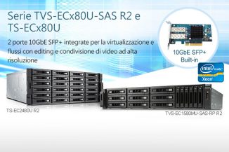 QNAP serie TVS-ECx80U, NAS enterprise con architettura Xeon