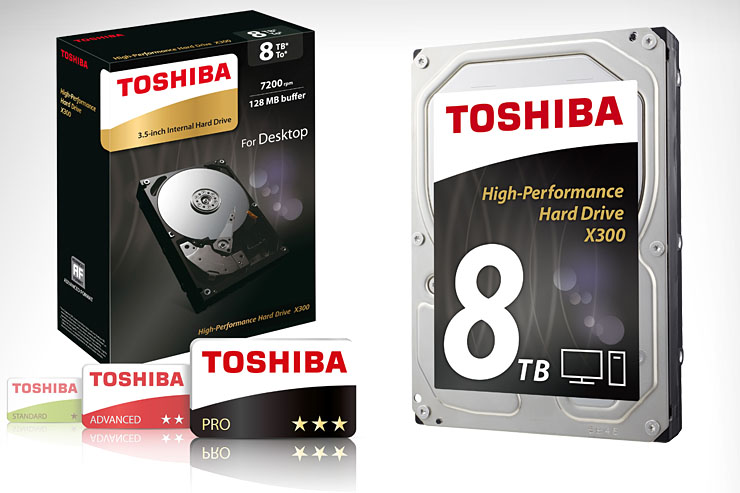 Toshiba X300, lo storage desktop da 8 TByte per carichi di lavoro impegnativi