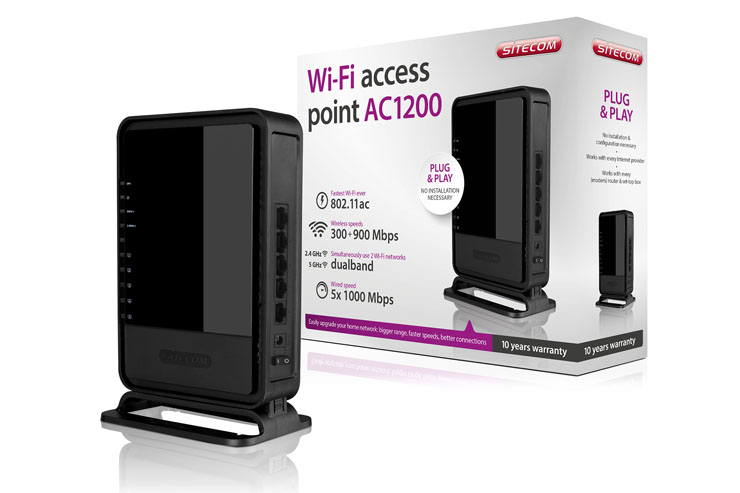 Sitecom WLX-7000, l’Access Point dual band con tecnologia AC 1200