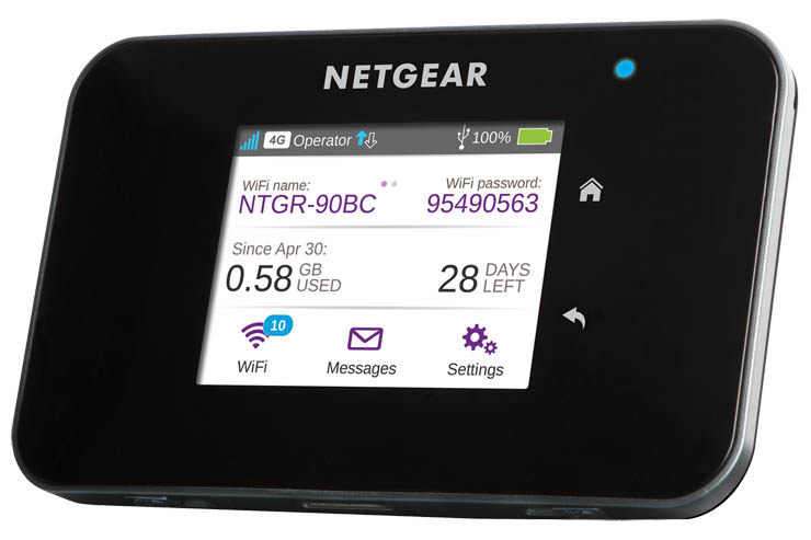 Netgear AirCard 810 Mobile Hotspot, navigazione 4G LTE multi-device