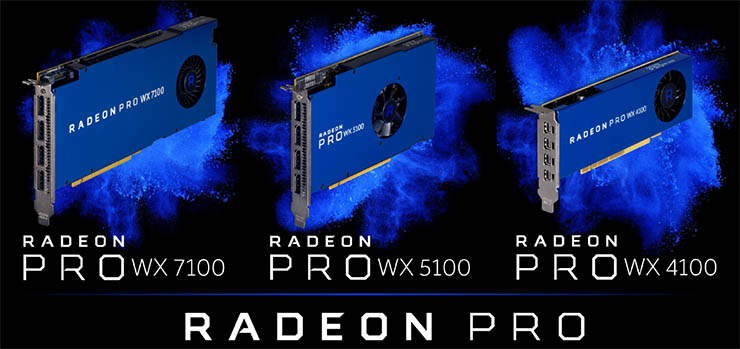 AMD Radeon Pro WX, GPU per workstation con architettura Polaris