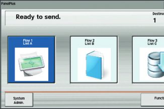Una schermata di Kyocera PanelPlus HyPAS