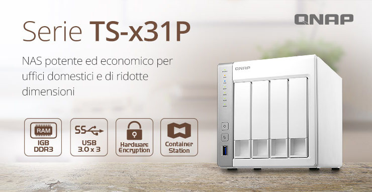 QNAP TS-531X e TS-x31P, NAS con processore Annapurna Labs