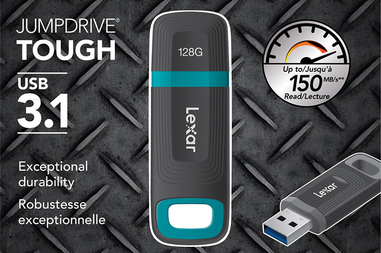 Lexar Tough JumpDrive, storage portatile USB 3.1 ultraresistente