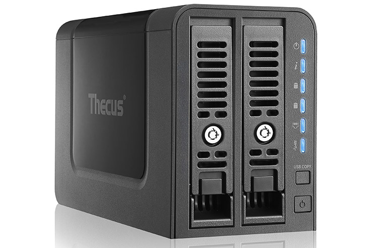 Thecus N2350, NAS dual-bay per la smart home