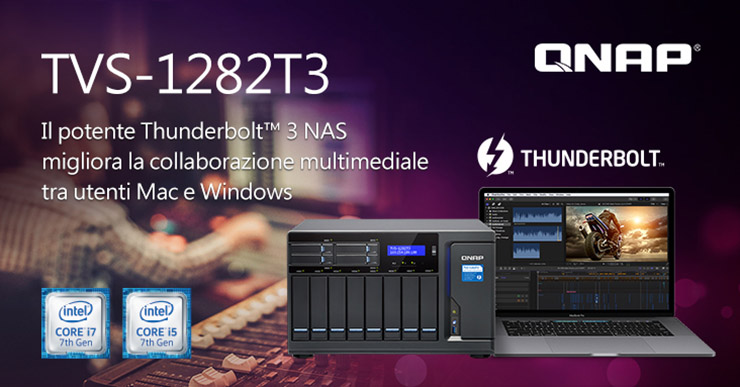 QNAP TVS-1282T3 potenzia la collaborazione Mac e Windows