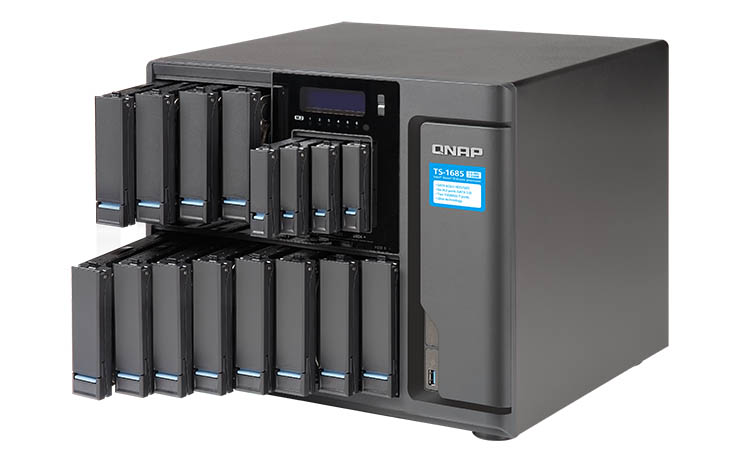 QNAP TS-1685, il super NAS con CPU Xeon D e 16 drive bay
