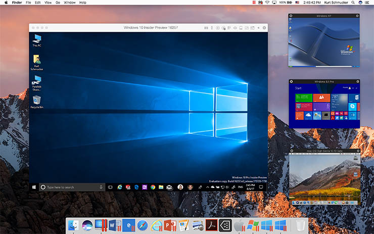 Parallels Desktop 13, applicazioni Windows e Mac insieme