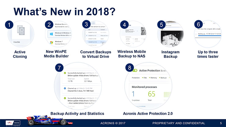 Acronis True Image 2018, dati al sicuro con l’AI
