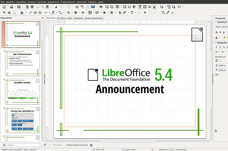 LibreOffice 5.4, documenti facili e open-source anche in cloud LibreOffice 5.4, documenti facili e open-source anche in cloud