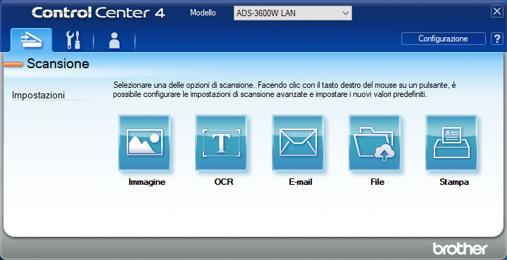 Brother ADS-3600W, network scanner compatto per le imprese