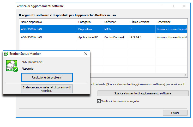 Brother ADS-3600W, network scanner compatto per le imprese