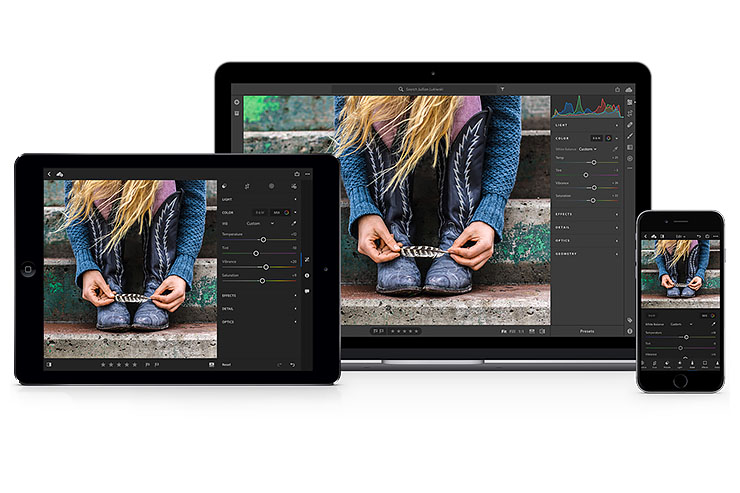 Adobe Lightroom CC, app per l'editing grafico cloud-based