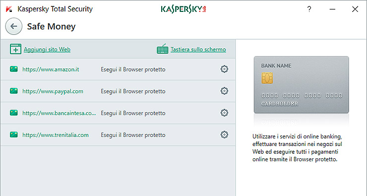 Kaspersky Total Security 2018 protegge i dati e la privacy